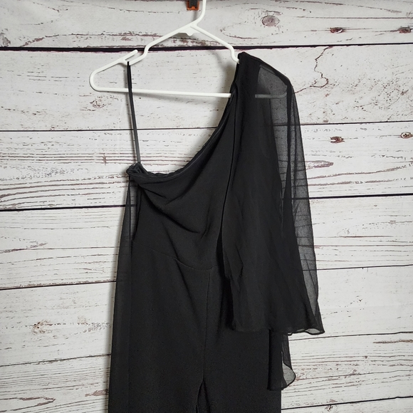 Lauren Ralph Lauren Black Cape Jumpsuit 6 & 12 - Picture 5 of 8